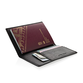 Portapassaporto Premium in pelle PU con protezione anti-scannerizzazione - Impruneta