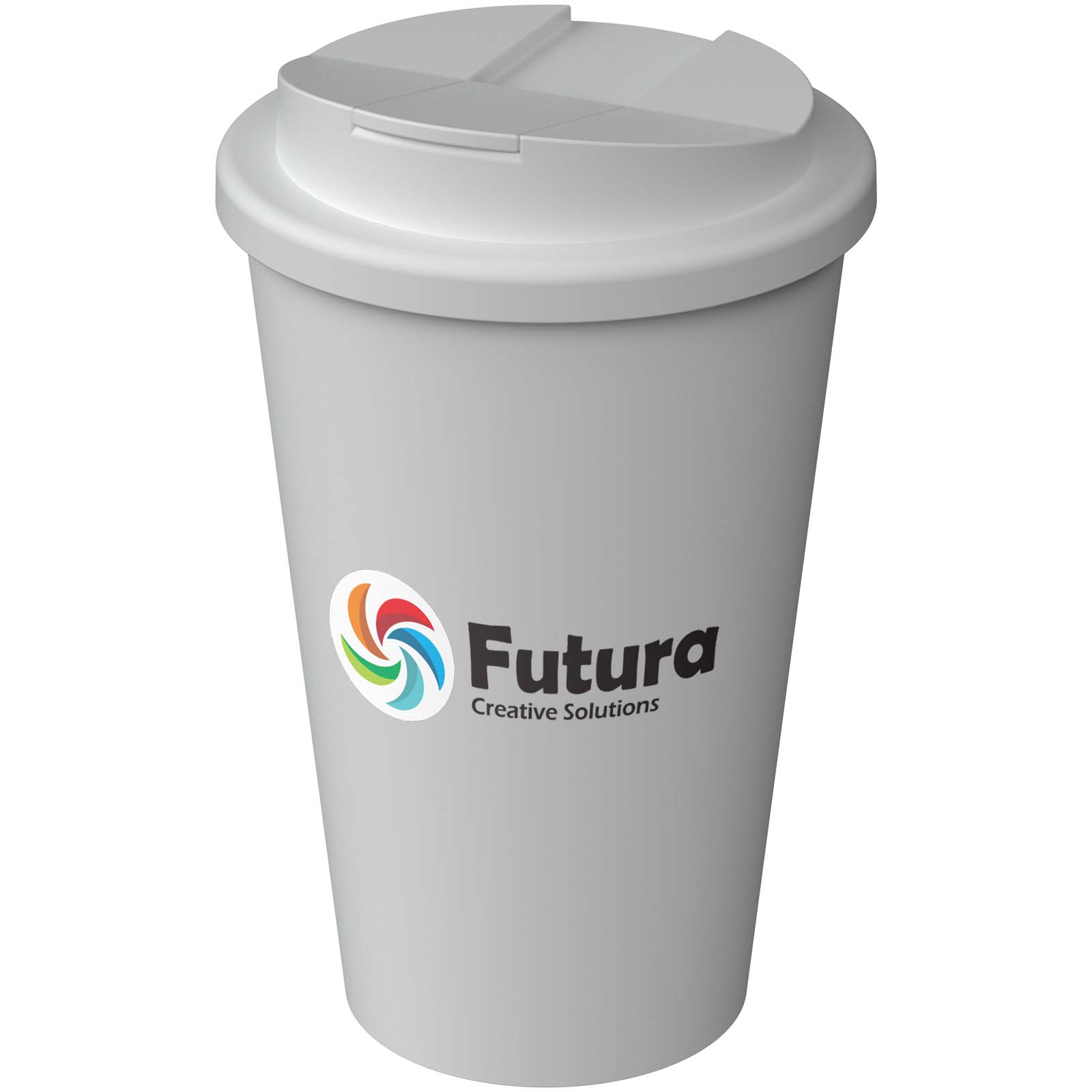 Tazza termica Americano® Infiniti 350 ml con coperchio antigoccia e logo stampato con logo