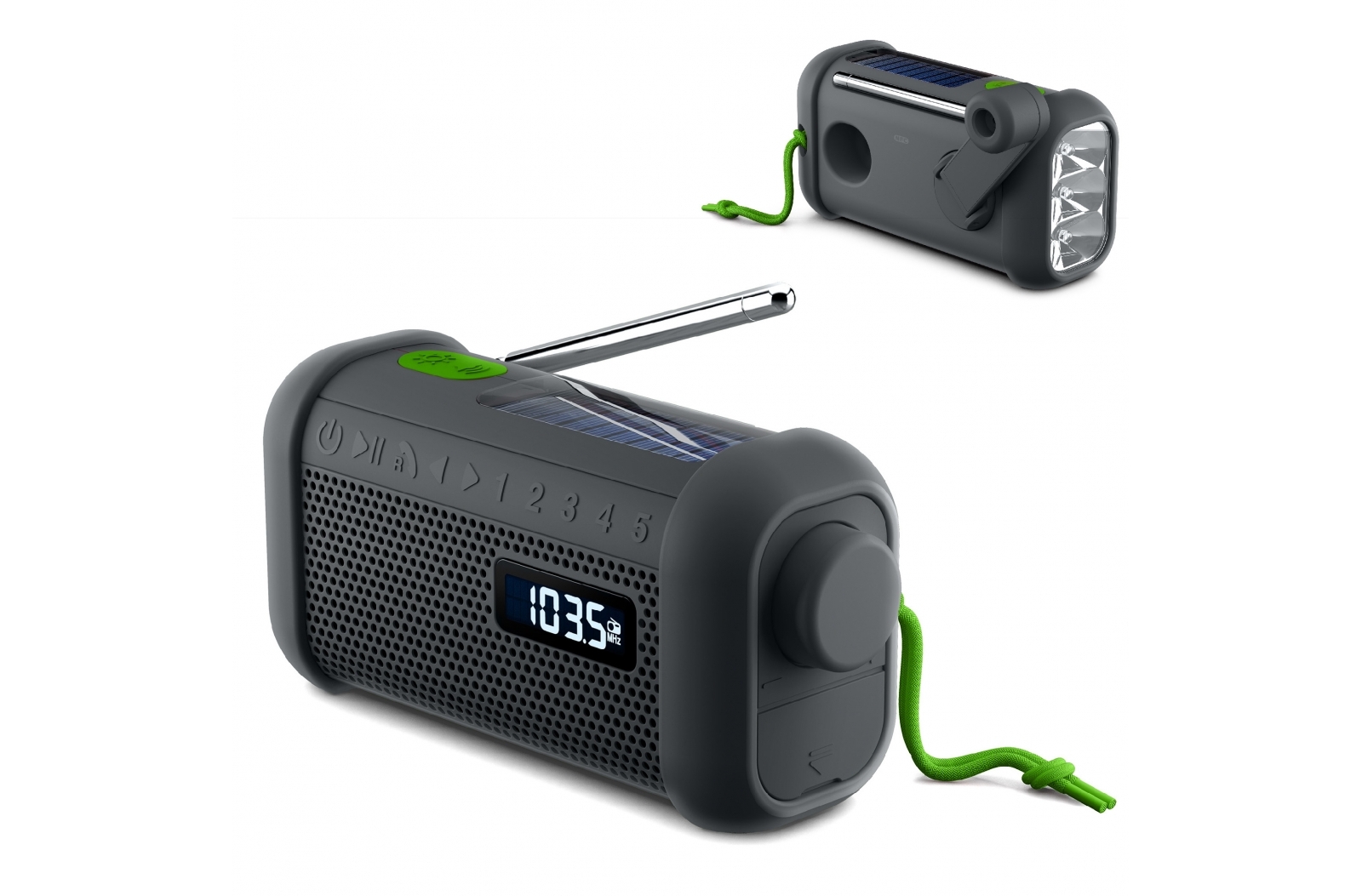 MH-08 | Muse radio, altoparlante bluetooth con meccanismo solare e di ricarica