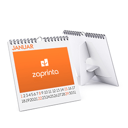 Calendari da tavolo con rilegatura Wire-O e supporto posteriore - DIN A5 (21 x 14,8 cm)