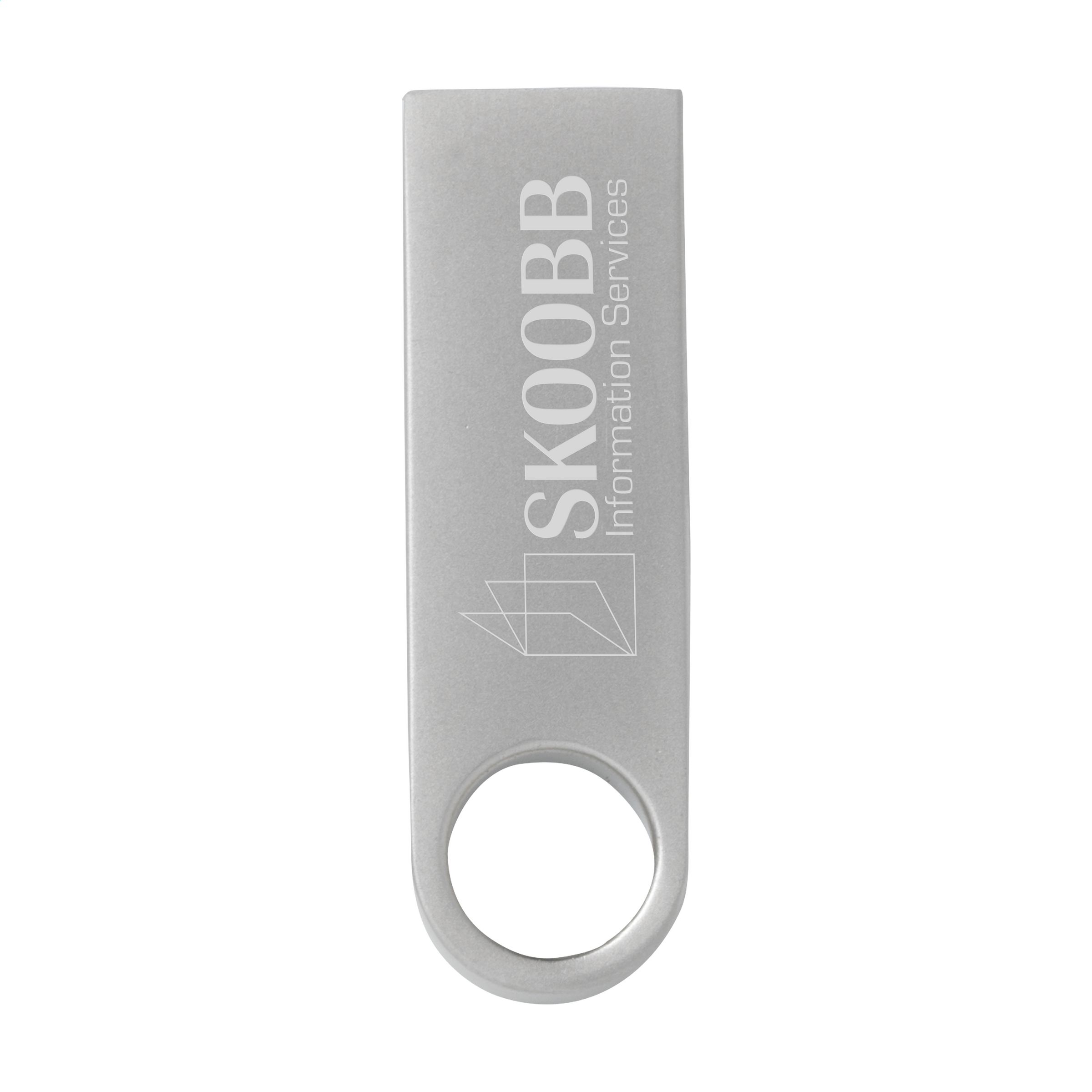 Chiavetta USB in acciaio argentato - Monte Castello di Vibio