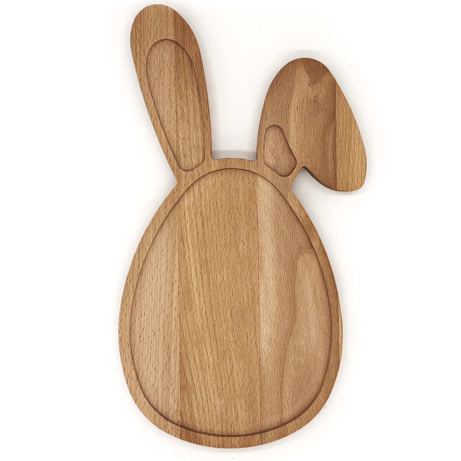 Tagliere Coniglietto di Pasqua - Melegnano stampato con logo