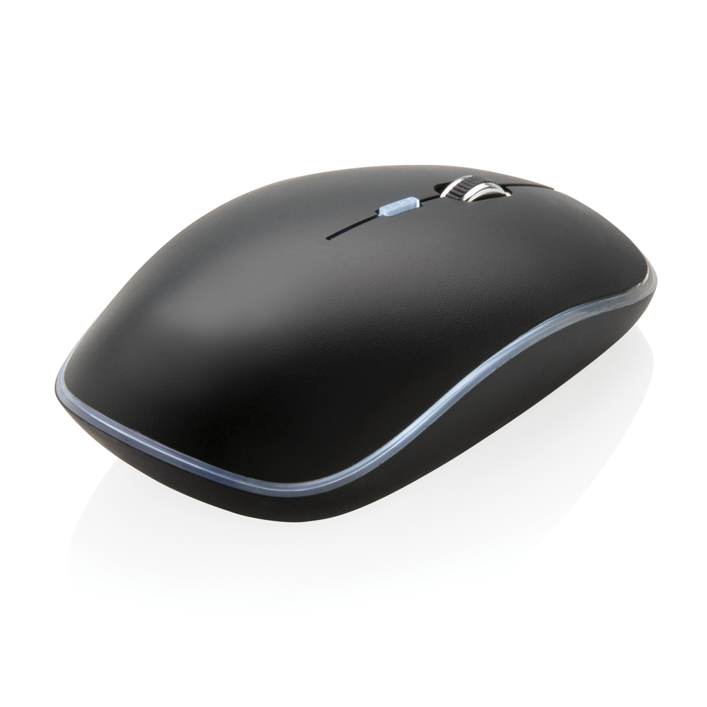 Mouse wireless ricaricabile con incisione del logo - Dresano