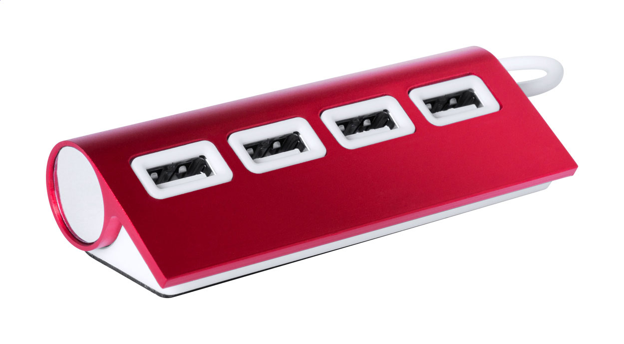 Hub USB in Alluminio con 4 Porte - Castelnuovo di Val di Cecina