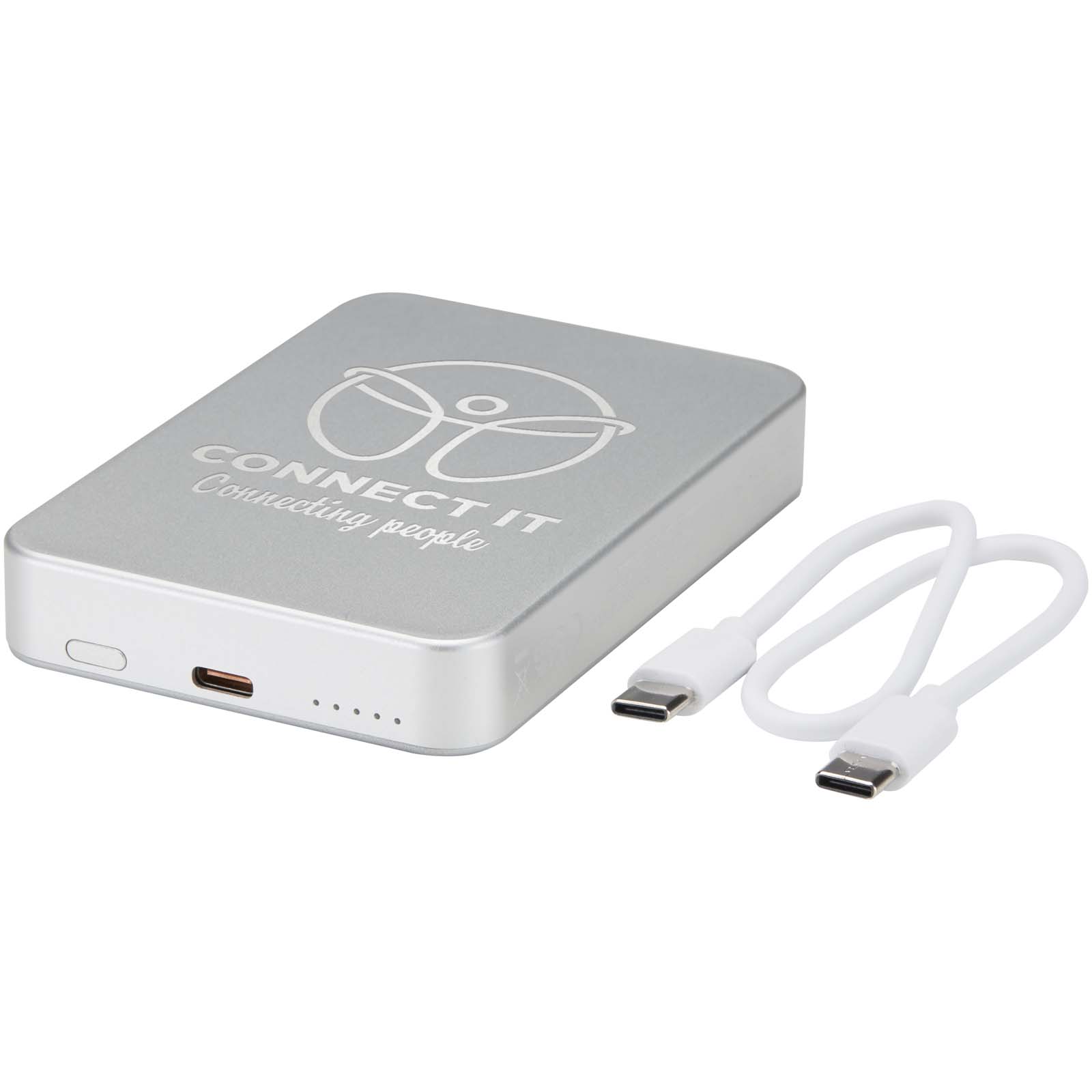 Avis powerbank 10.000 mAh RCS in alluminio riciclato con connessione magnetica