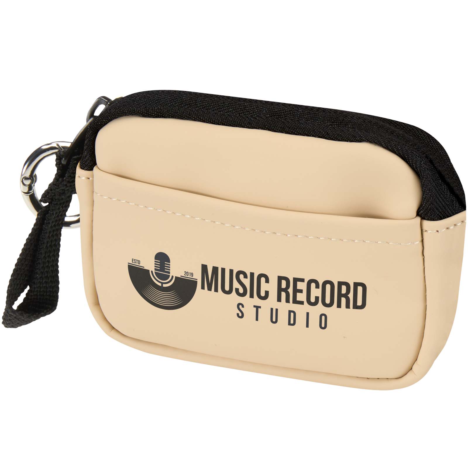 Portafoglio con clip Resi Plus personalizzato in pelle PU riciclata certificata GRS stampato con logo