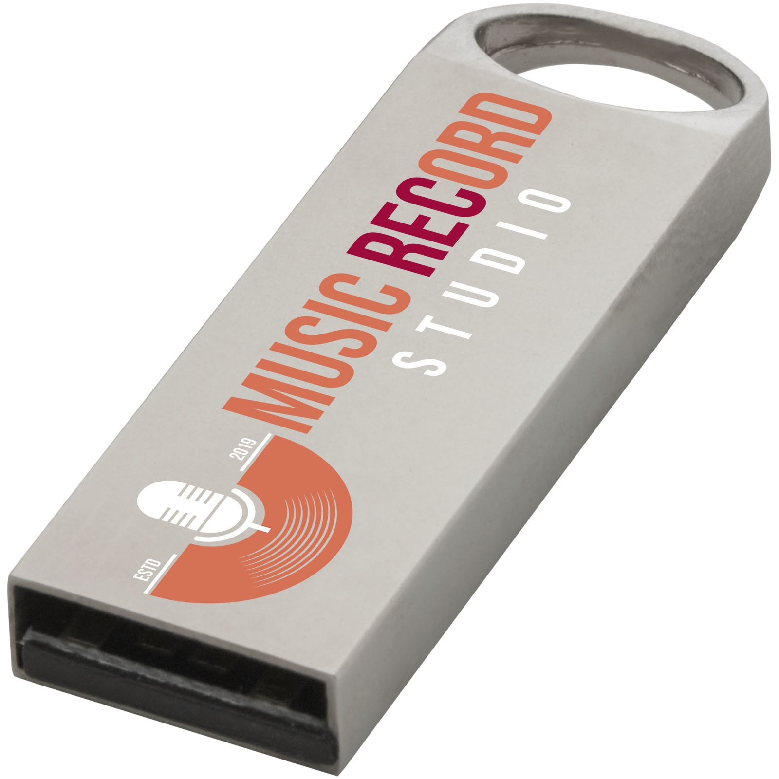 Chiavetta USB 3.0 compatta in metallo personalizzata con logo stampato con logo