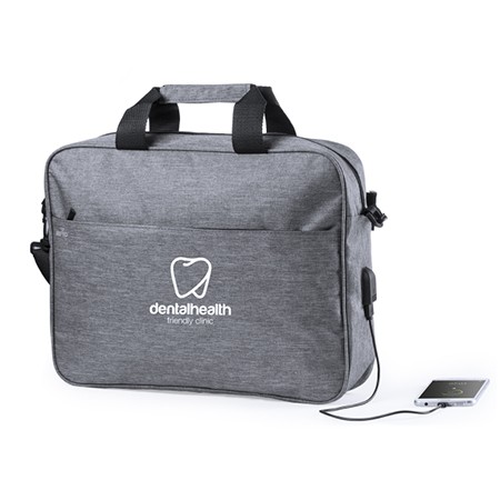 Borsa Portadocumenti Urban Design con Protezione RFID e Connessione USB - Monticelli Pavese