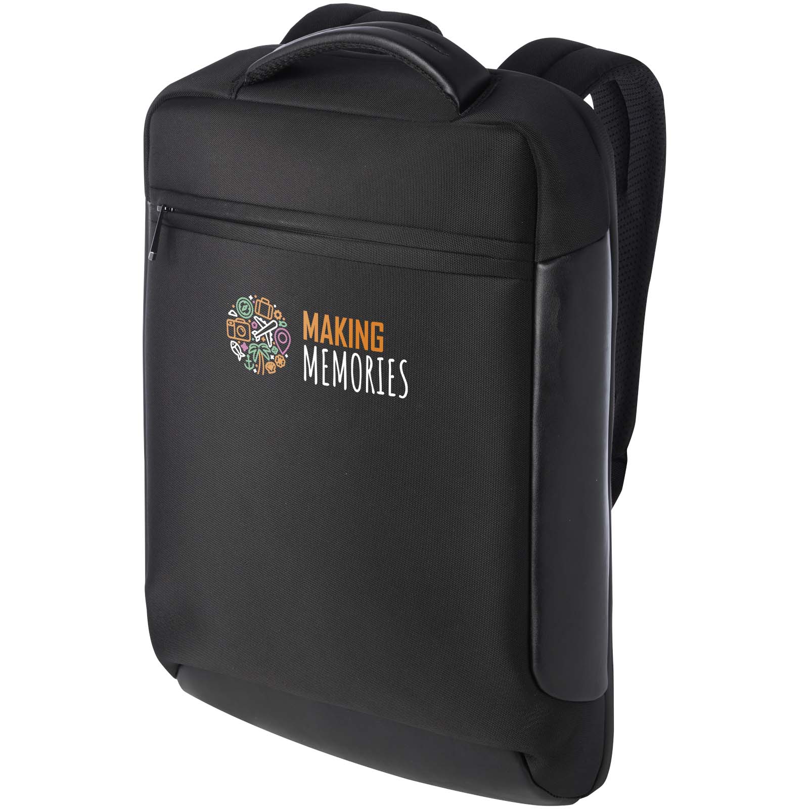 Zaino Compatto Pro 15.6'' GRS Riciclato - Pietra de’ Giorgi stampato con logo