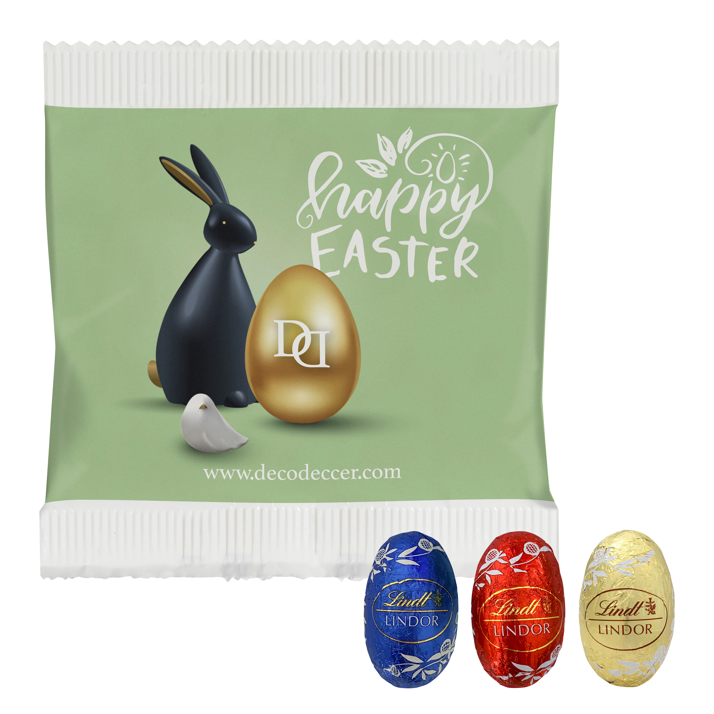 Delizie Pasquali di Cioccolato Lindor - Gallarate stampato con logo
