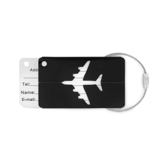 Etichetta per bagagli aereo in alluminio - Nova Milanese