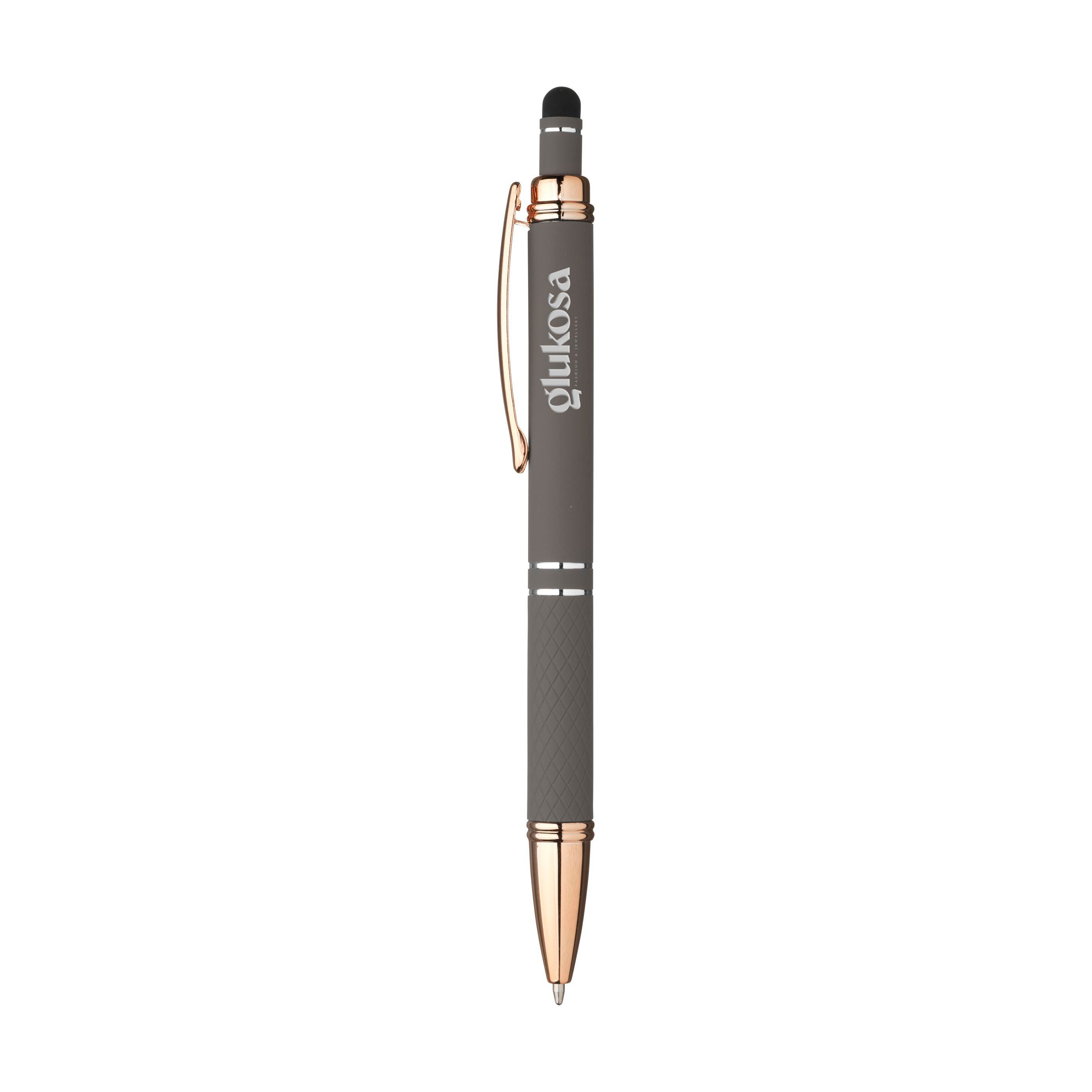 Penna stilo Luna RCS riciclata in alluminio rosa