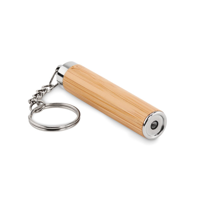 Portachiavi con Torcia LED in Bamboo - Montecatini Terme