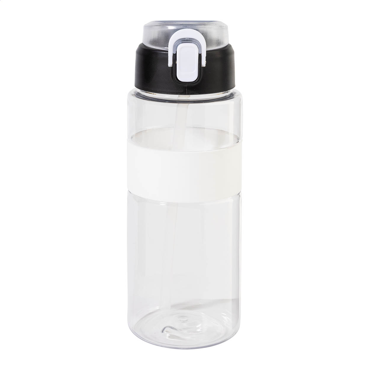 Borraccia sportiva Fitgrip in RPET con cannuccia integrata, 700 ml stampato con logo
