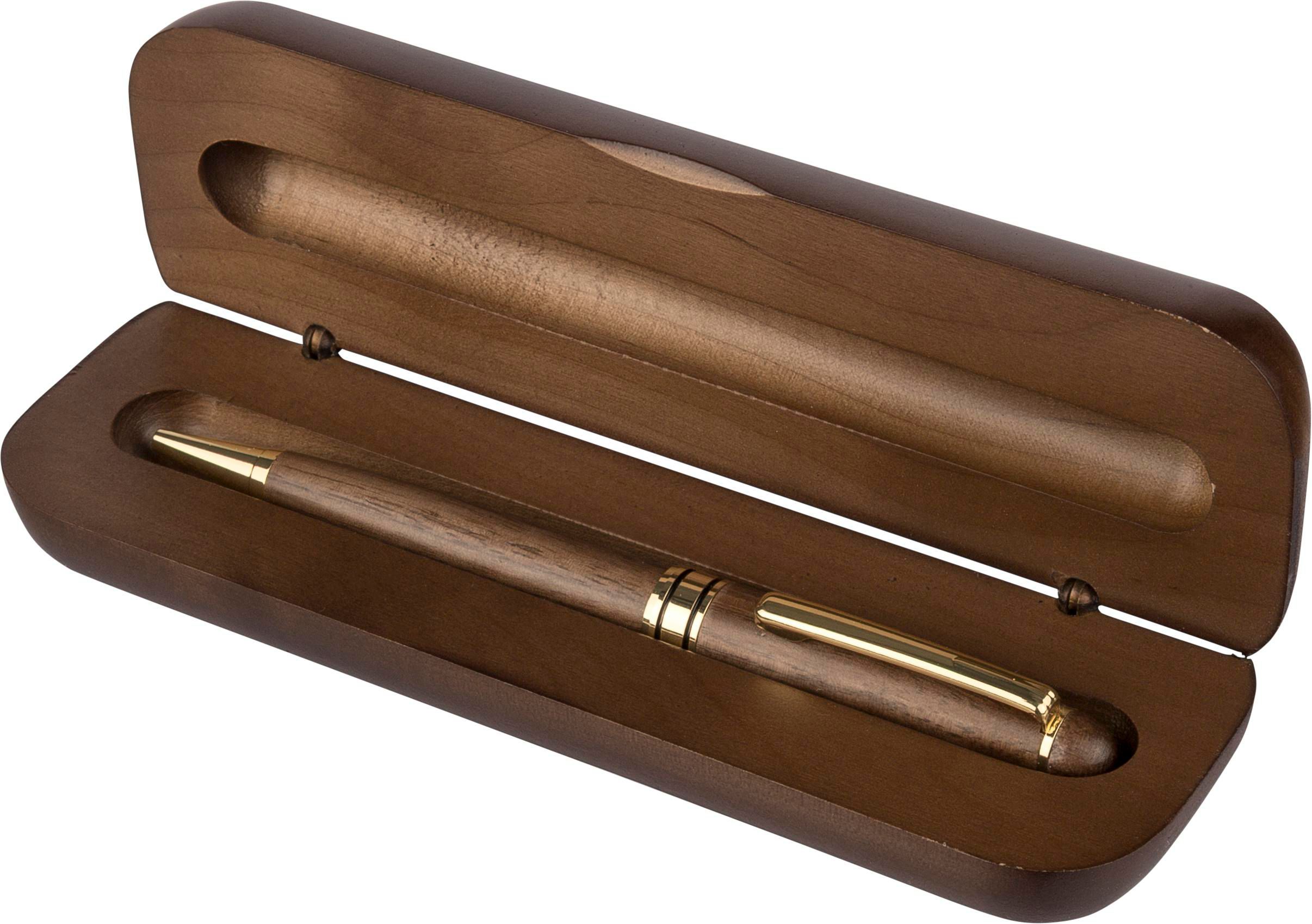 Penna a sfera venata in legno di noce - Songavazzo