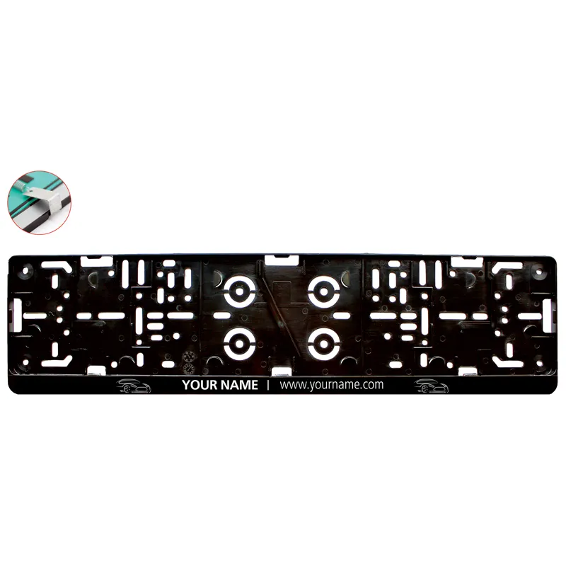 Porta Targa FlexiSnap - Corte de’ Cortesi con Cignone stampato con logo