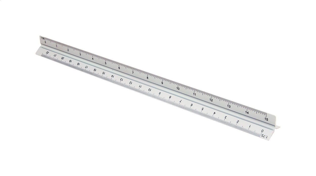 Righello Scalimetro Triangolare - Truccazzano stampato con logo