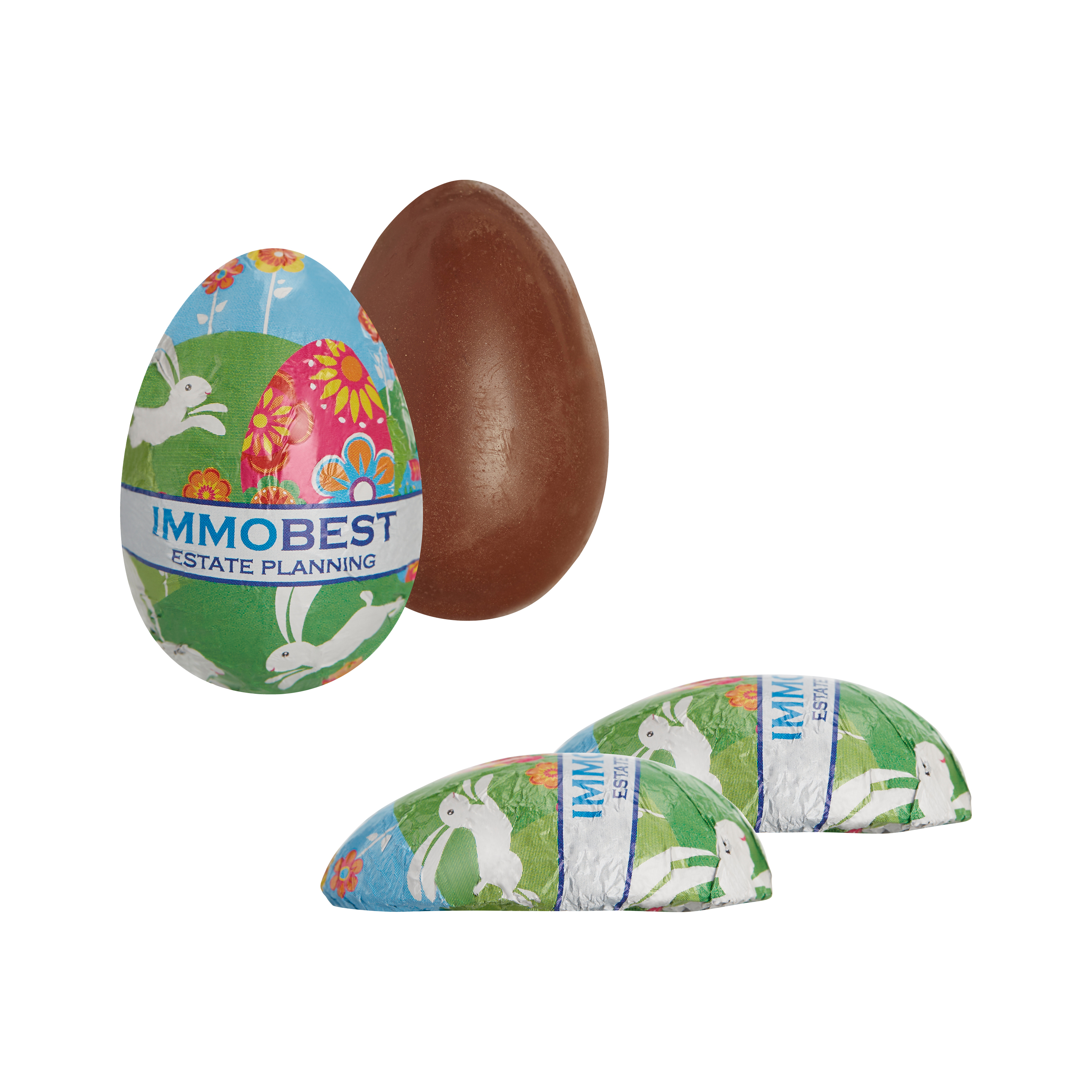 Uovo di Cioccolato Pieno - Castelverde stampato con logo