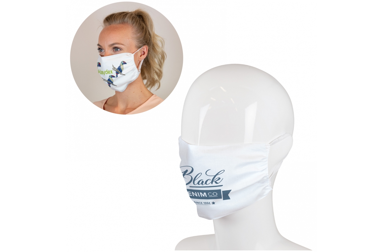 Maschera per il viso riutilizzabile in poliestere a doppio strato - Castagneto Carducci