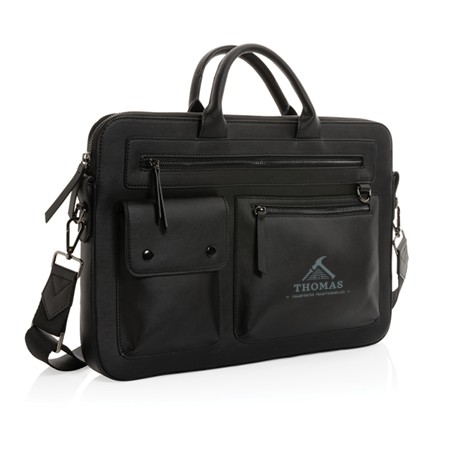 Borsa per laptop in PU riciclato Swiss Peak GRS - Montorio al Vomano