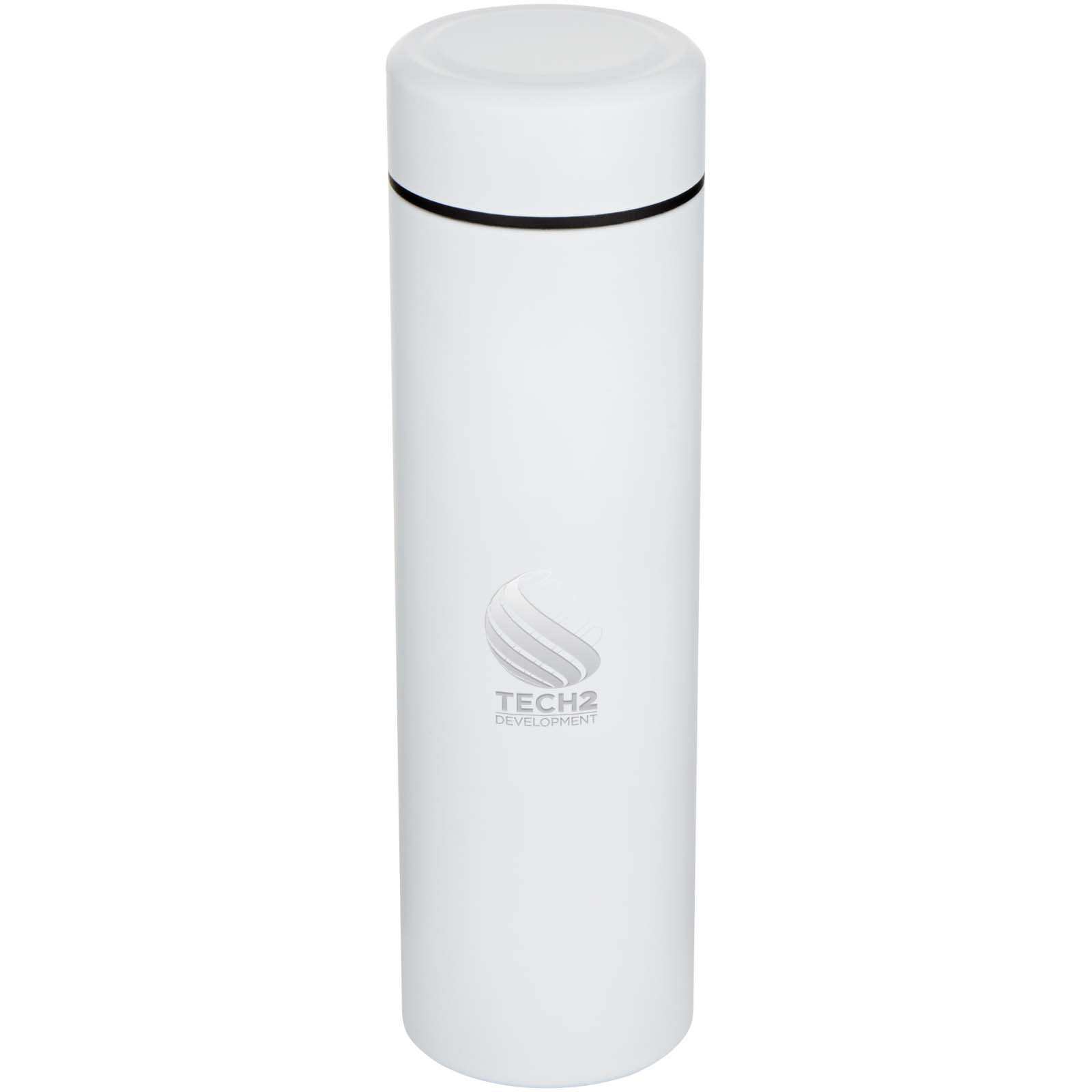 Flask di Acciaio Inox con Filtro per Tè - Lirio stampato con logo