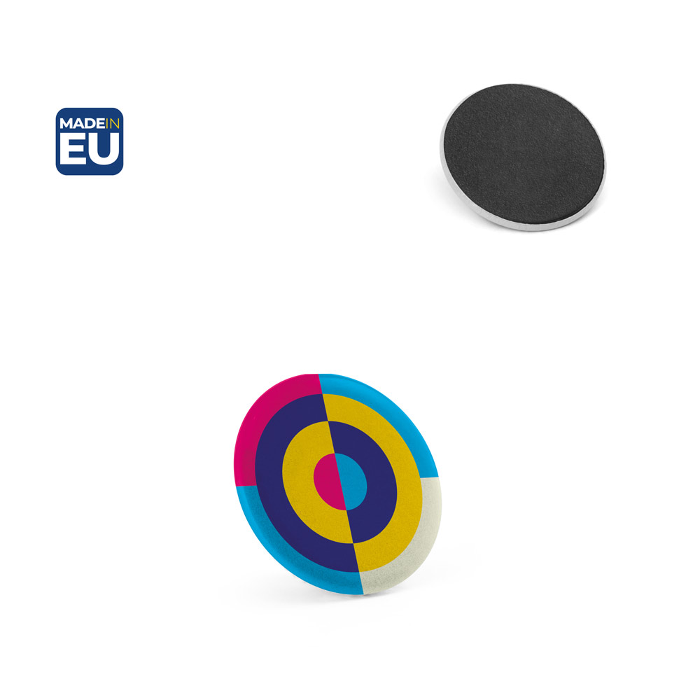 Spilla Button P'IN 2 magnetica personalizzata, ø25 mm