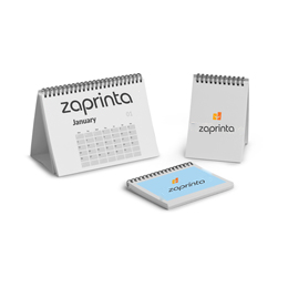 Calendari da tavolo con rilegatura Wire-O e supporto pieghevole - DIN lungo (21 x 9,8 cm)