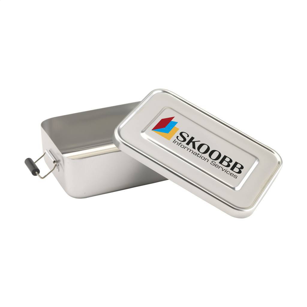 Portapranzo retrò in alluminio con separatore - Portalbera