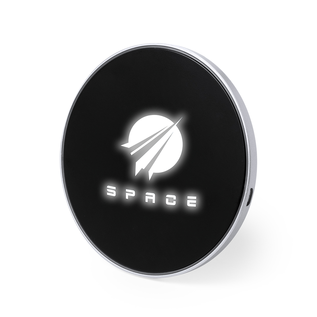 Caricabatterie luminoso stampato con logo