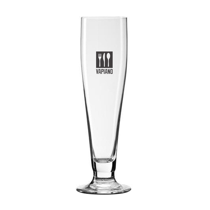 Bicchiere da birra bianco personalizzato 250 ml - Isac