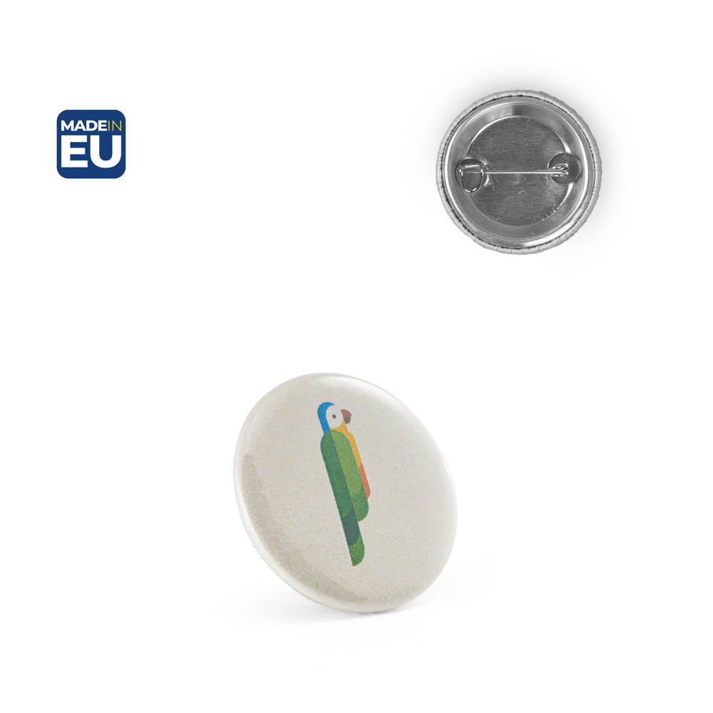 Spilla Button P'IN 1 con spillo personalizzata, ø25 mm