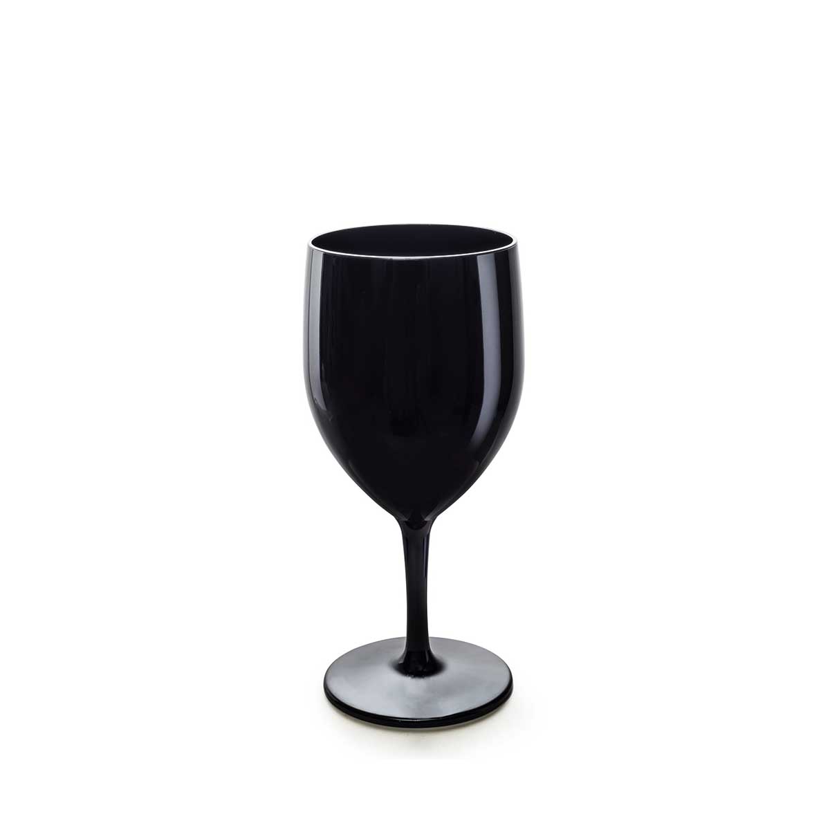 Bicchiere da vino nero personalizzato - Volta