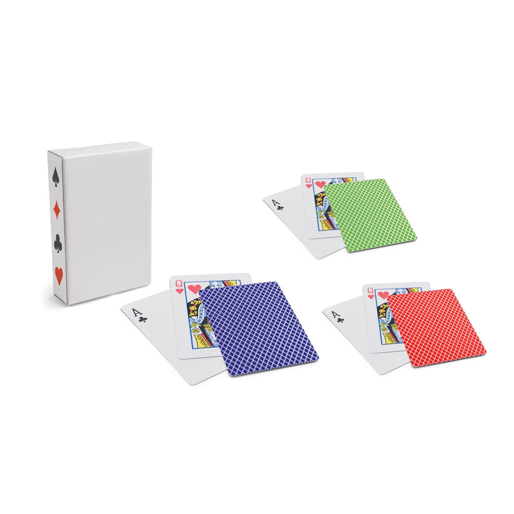 Mazzo di carte realizzato in carta laminata -