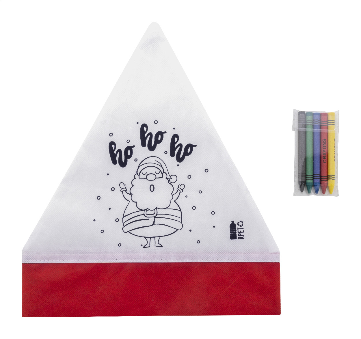 Cappello Natalizio Colorabile - Cigognola stampato con logo