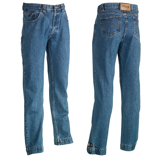 Jeans di cotone con orlo estendibile a multi tasche - Cantù
