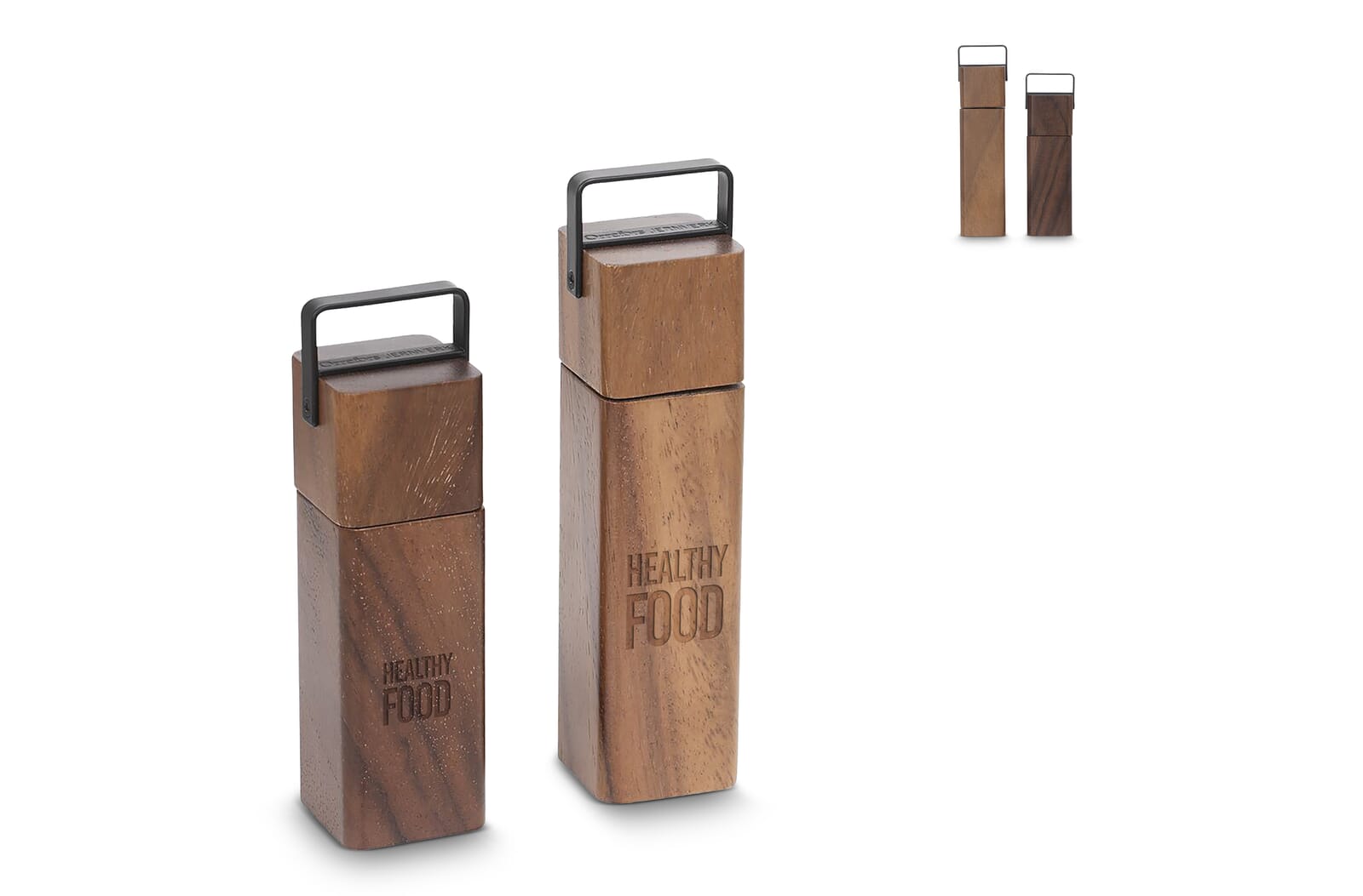 Serie BlackSmith Macinasale e Pepe Eleganza - Langosco stampato con logo