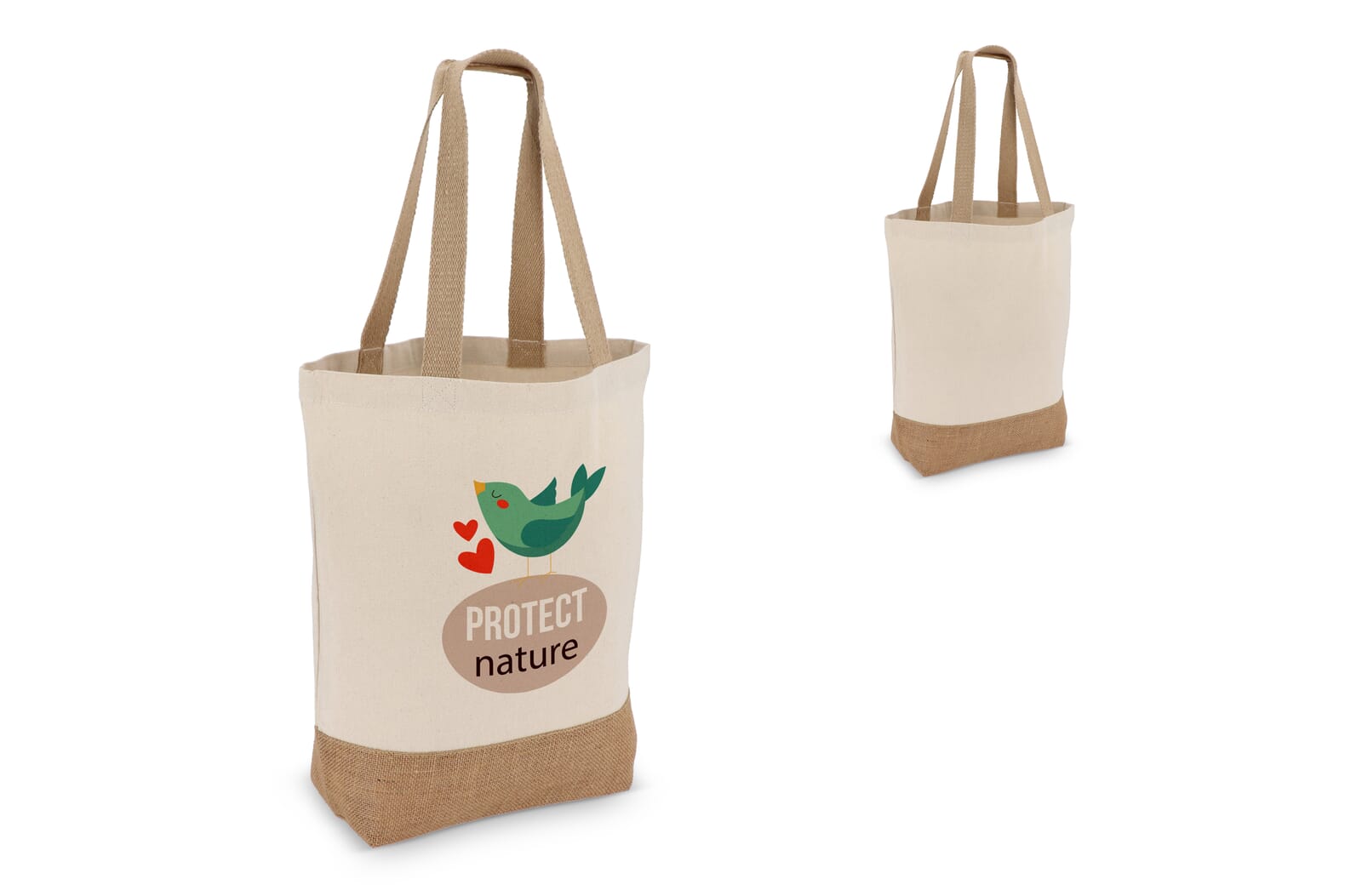 Borsa Sostenibile OekoTex in Cotone e Juta - Gorgonzola