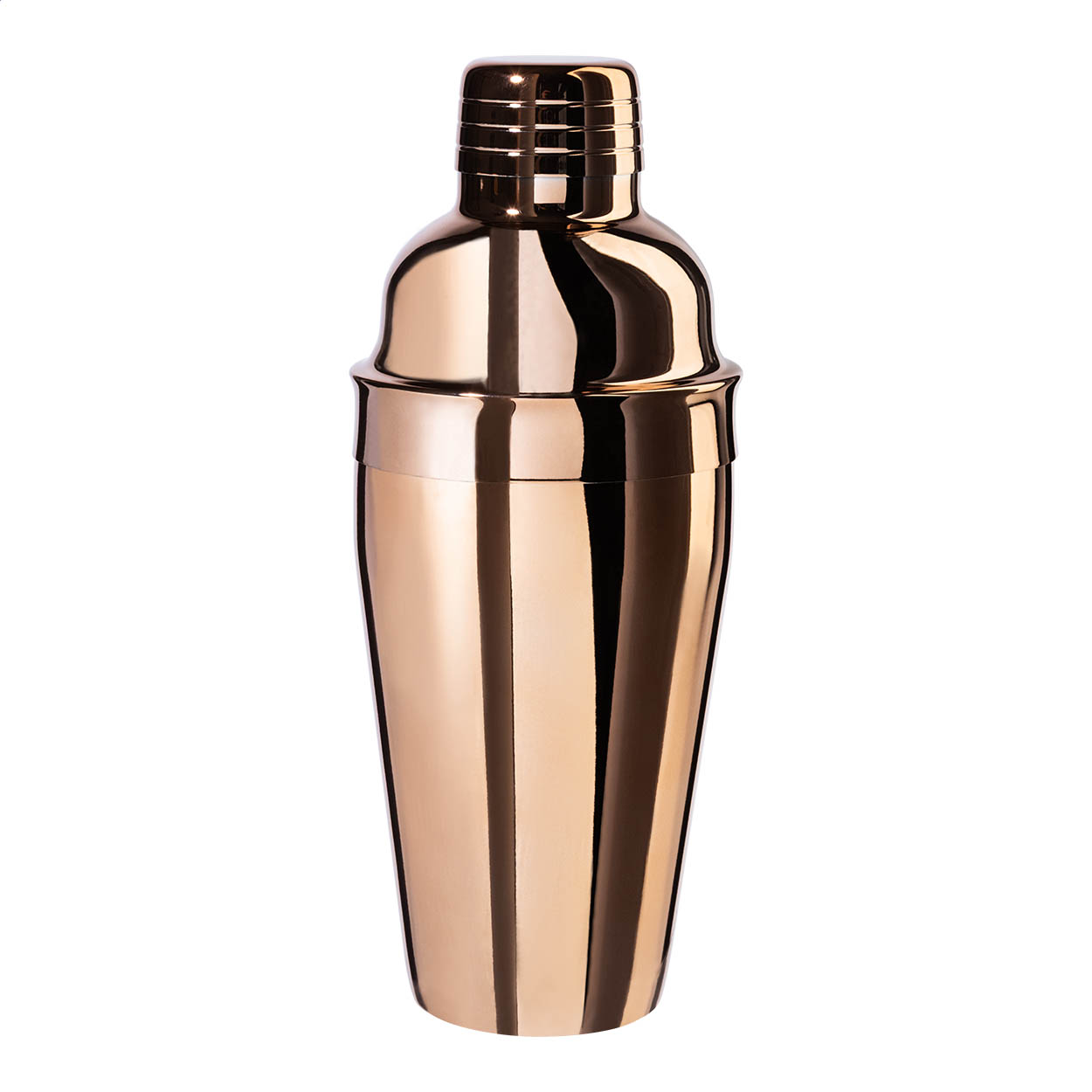Shaker Daiquiri in acciaio inox ramato da 550 ml con il tuo logo stampato con logo