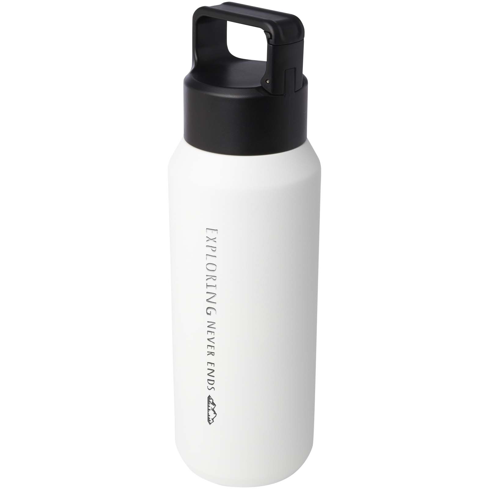 EcoGlide 600 ml RCS riciclata bottiglia d'acqua in acciaio inox isolata in rame - Pastina bedrukken met logo