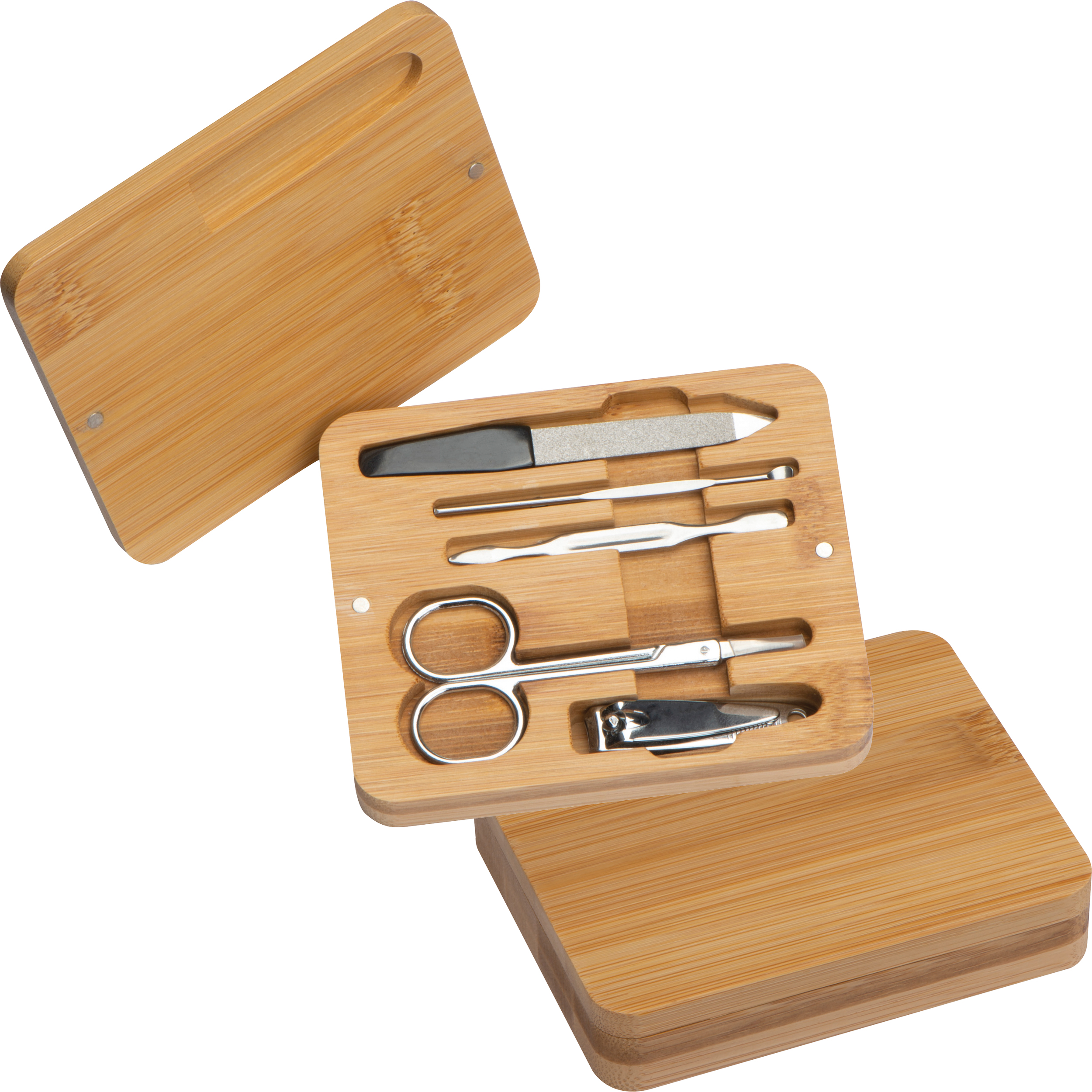 Set Manicure Magnetico in Bamboo