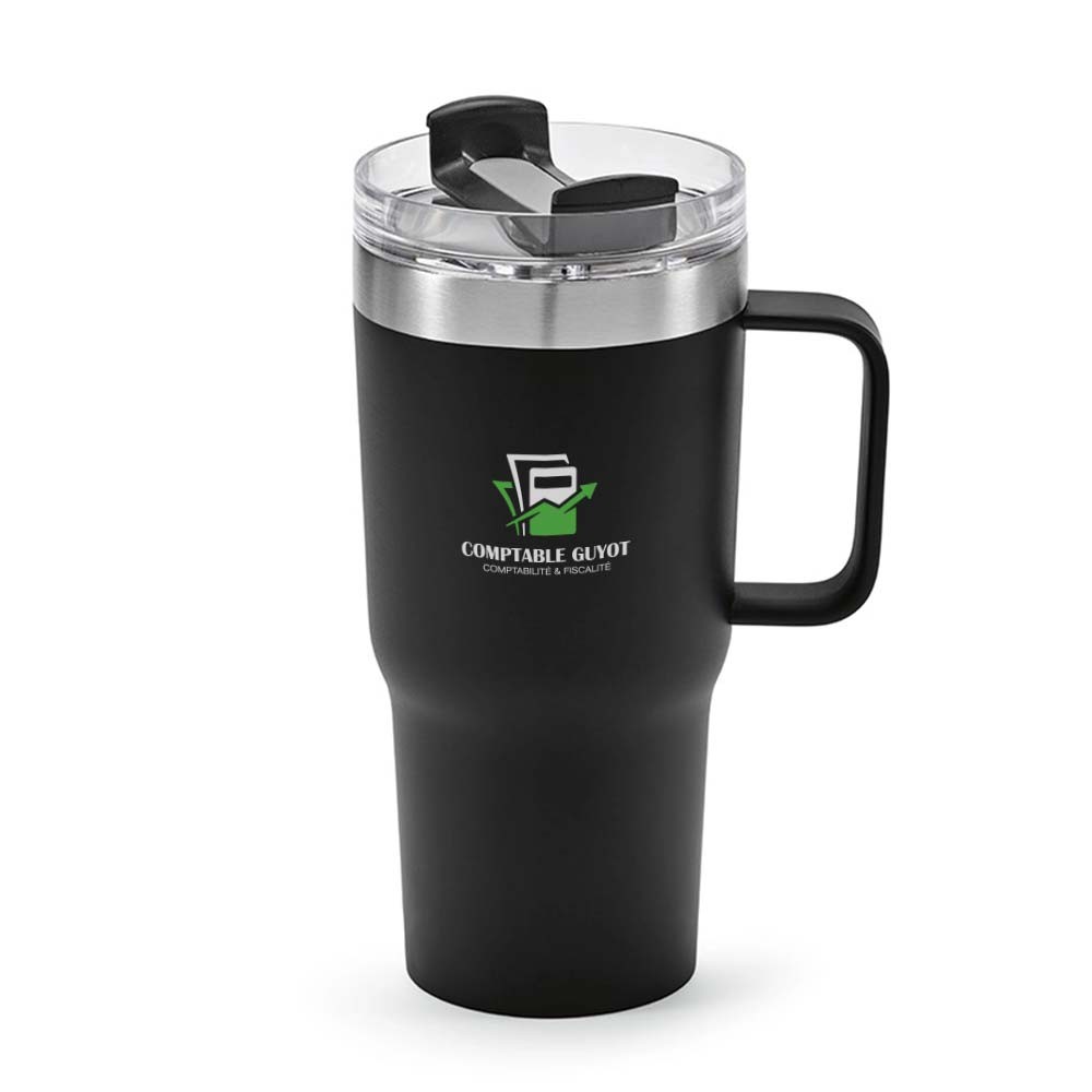 Tazza Riciclata Inox 580ml - Ponte Nizza stampato con logo
