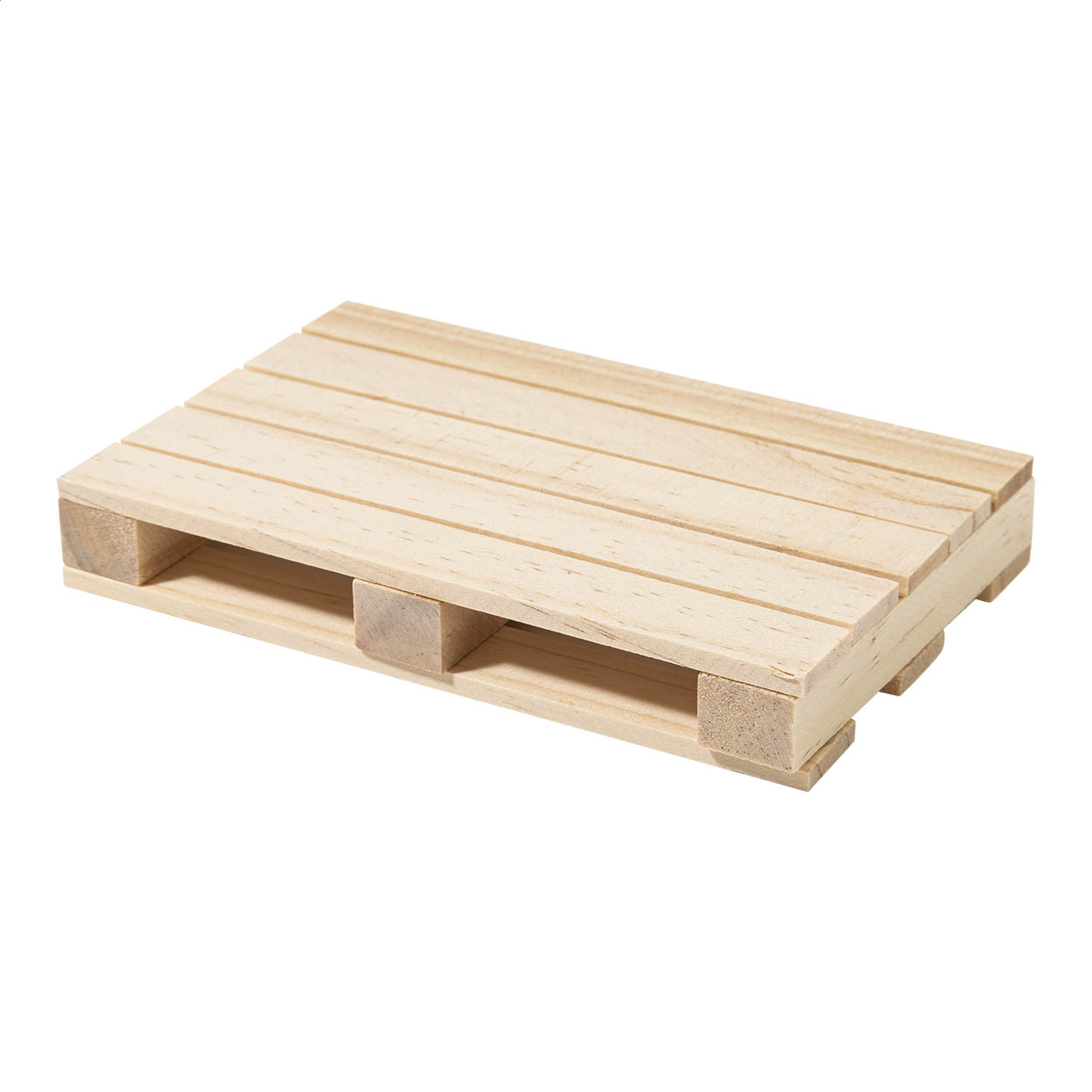 Sottobicchiere Drillet in legno a forma di mini pallet con il tuo logo stampato con logo