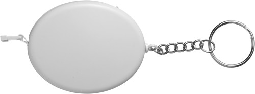 Portachiavi in ABS con metro a nastro e anello di metallo - Pessano con Bornago