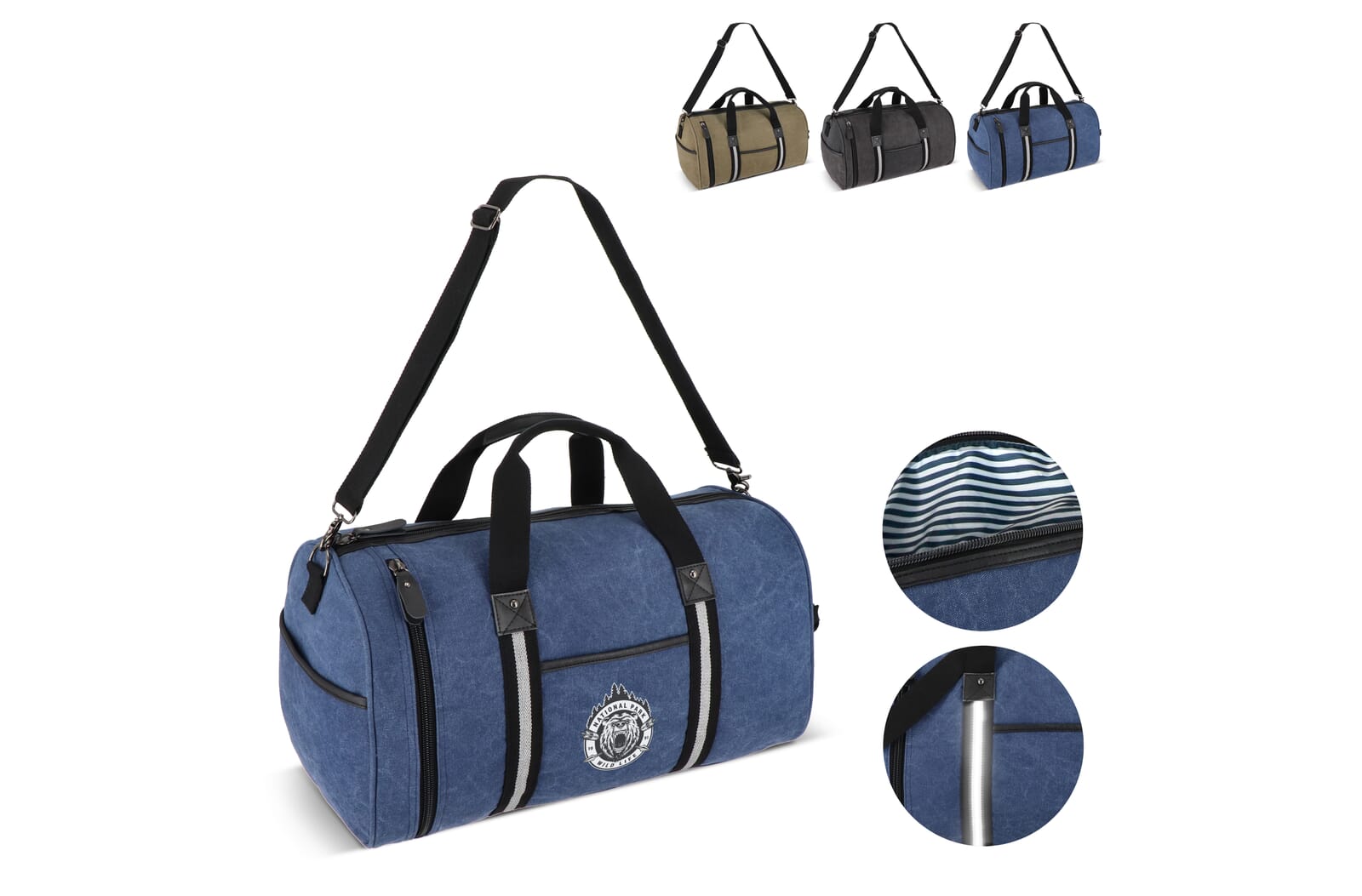 Borsa da viaggio sostenibile Harper - Filago stampato con logo