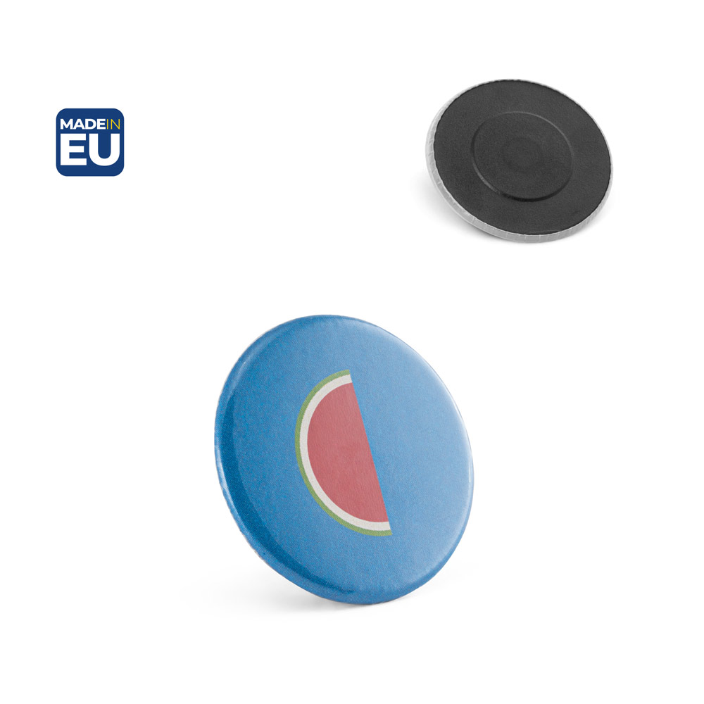 Spilla Button P'IN 5 con chiusura magnetica personalizzata, ø38 mm