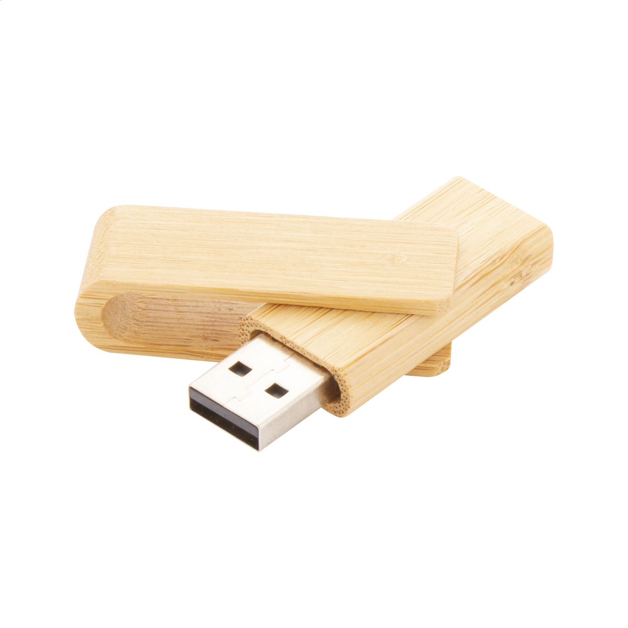 Chiavetta USB twist BooTwist personalizzata in bambù, da 8 a 32 GB, USB 2.0