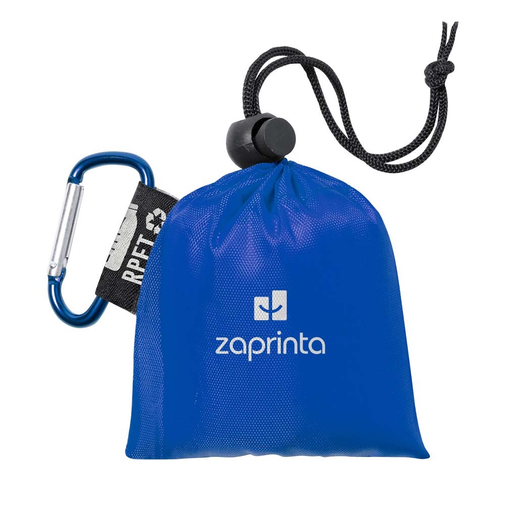 Poncho per adulti in LDPE con sacchetto di plastica riciclato - Reggello