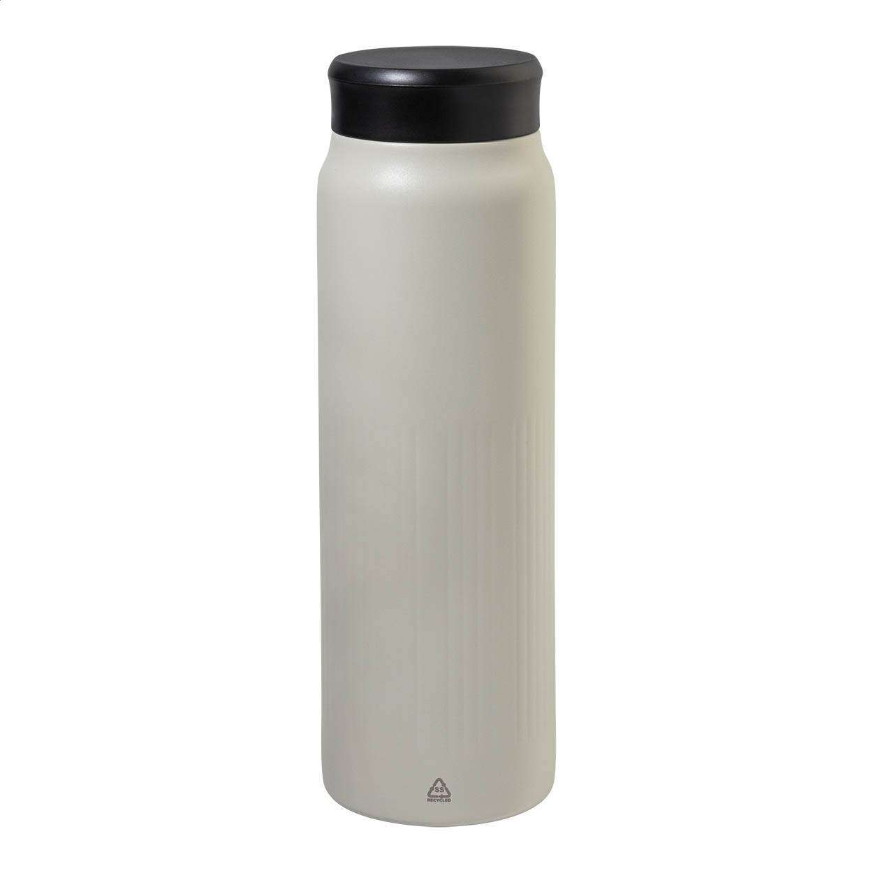 Borraccia termica Nuptse in acciaio inox riciclato 600 ml con logo stampato con logo