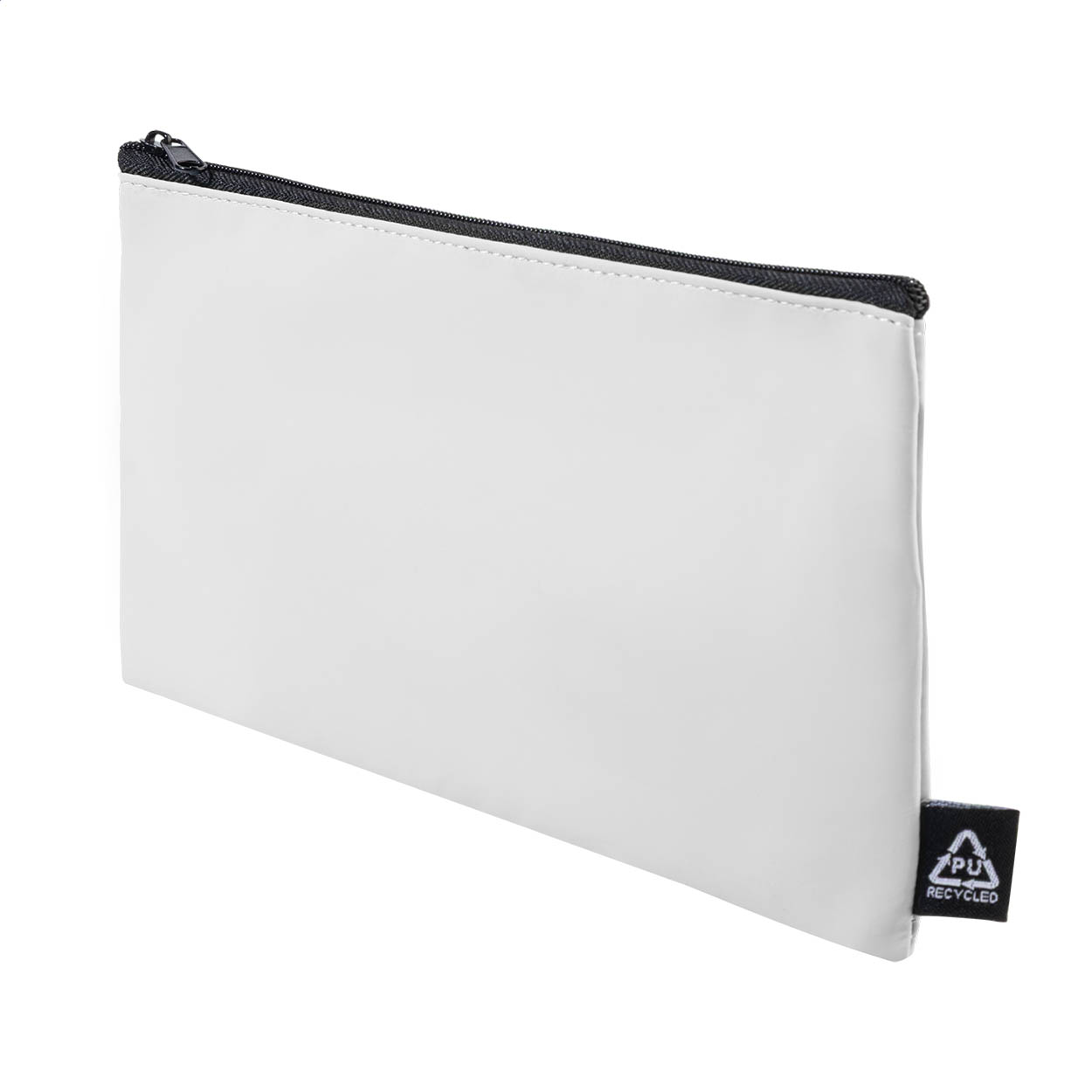 Astuccio portapenne Custro con zip in similpelle PU riciclata e logo