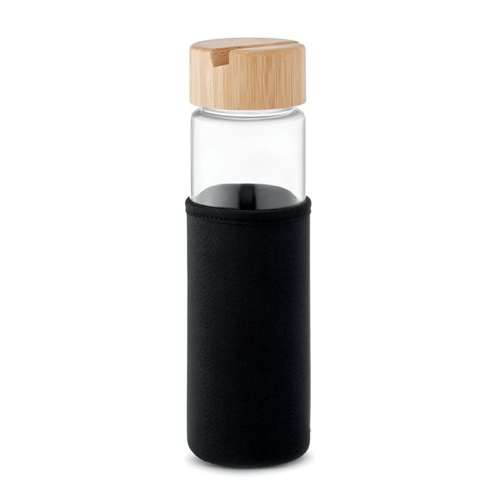 Bottiglia di vetro con manica in bambù - Sermoneta